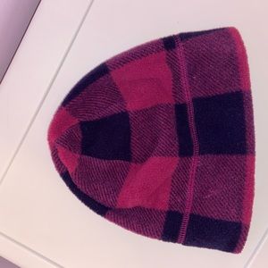 Columbia Purple & Black Plaid Hat